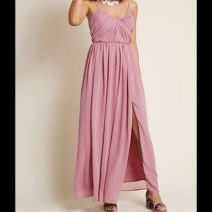Dusty rose Genuine Grandeur maxi dress size S | ModCloth